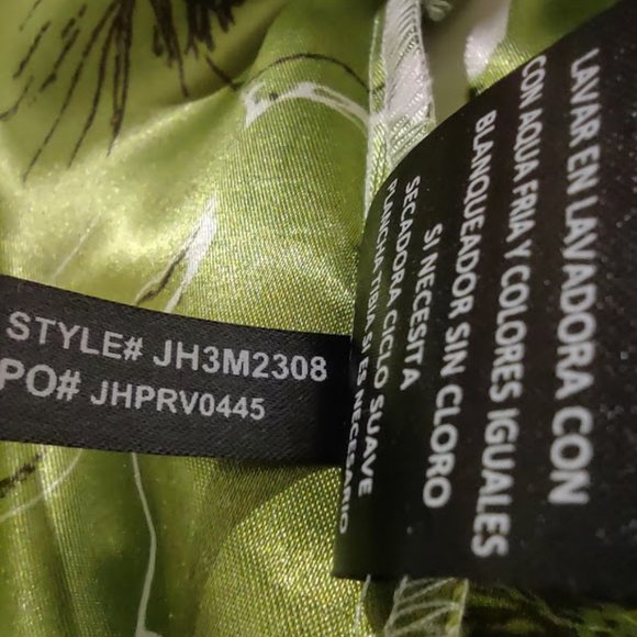 JESSICA HOWARD AVOCADO AND CREAM BOLD FLORAL,FIT AND FLARE WOMENS DRESS SIZE 12 - Picture 11 of 11